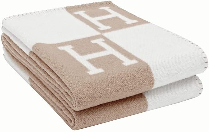 H Blanket and H Pillow (Khaki Blanket) | Amazon (US)