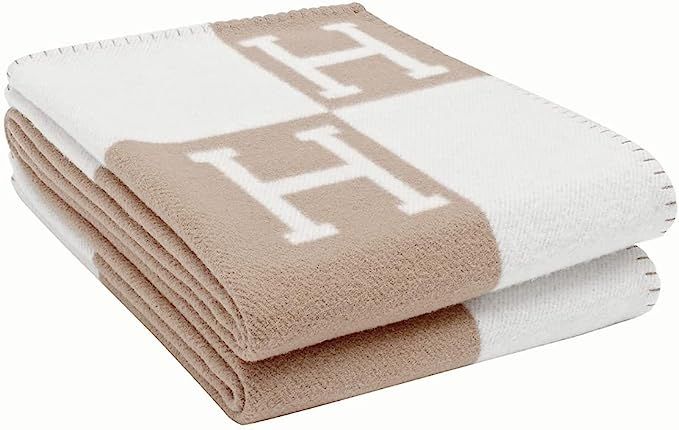 H Blanket and H Pillow (Khaki Blanket) | Amazon (US)