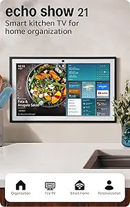 Amazon Echo Show 21 (newest model), Full HD 21" kitchen hub for home organization, with built-in ... | Amazon (US)