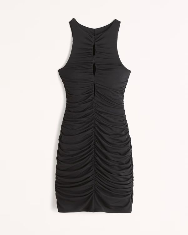 Keyhole Ruched Mini Dress | Abercrombie & Fitch (US)