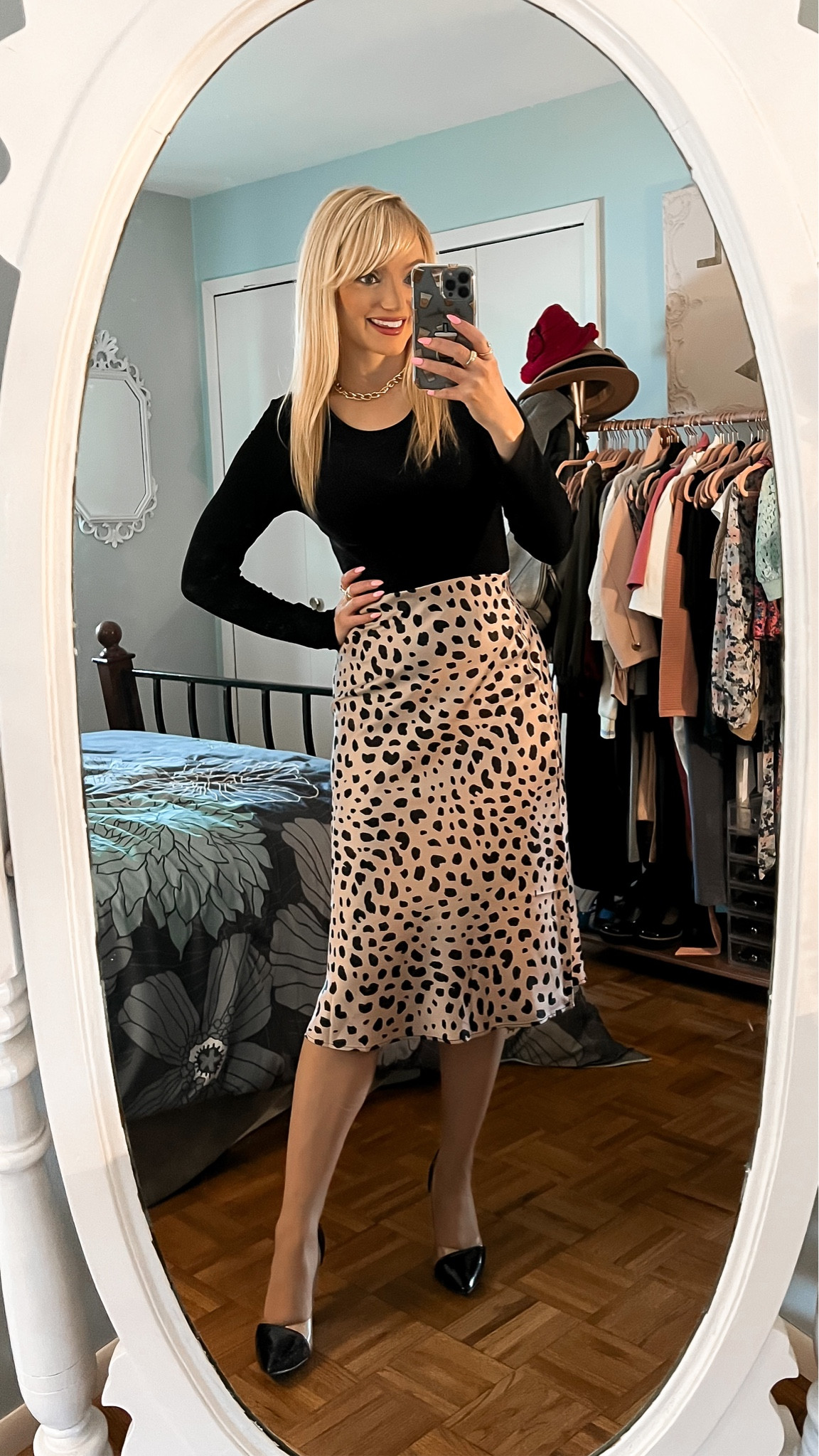 Satin pull on midi skirt only $24.99 - leopard skirt - bodysuit - wear to work - work outfit - office outfit - teacher outfit - teacher style - Amazon Fashion - Amazon finds - Amazon Deals 

#LTKstyletip #LTKworkwear #LTKunder50