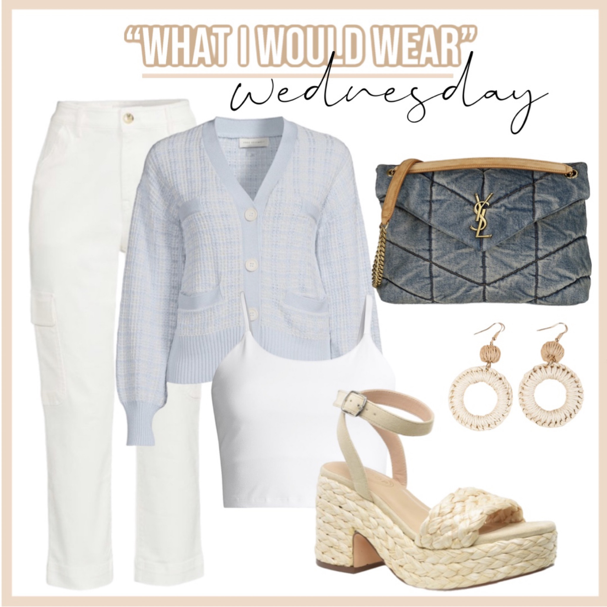 Walmart cardigan - spring outfit - mules - denim bag 

#LTKitbag #LTKshoecrush #LTKunder50