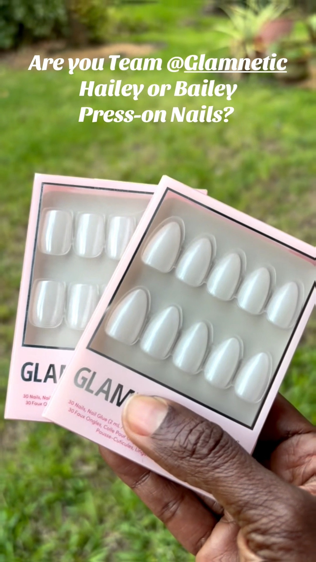 Okay but I didn’t realize I had sisters in my nail collection 😍💅🏾  

I picked up Bailey from Glamnetic , a dreamy milky white with the prettiest sheen in a medium square… and then it hit me… I already have her sister, Haley 👀  

Hailey = short almond, soft & classy  
Bailey = medium square, clean & modern  

Both are THAT girl, just different vibes ✨  

So now I have to ask… which team are you? 👇🏾  
Team Hailey or Team Bailey?!  

#PressOnNails #GlamneticNails #NailInspo #TikTokShopFind

#LTKBeauty #LTKselfcare #LTKOver40