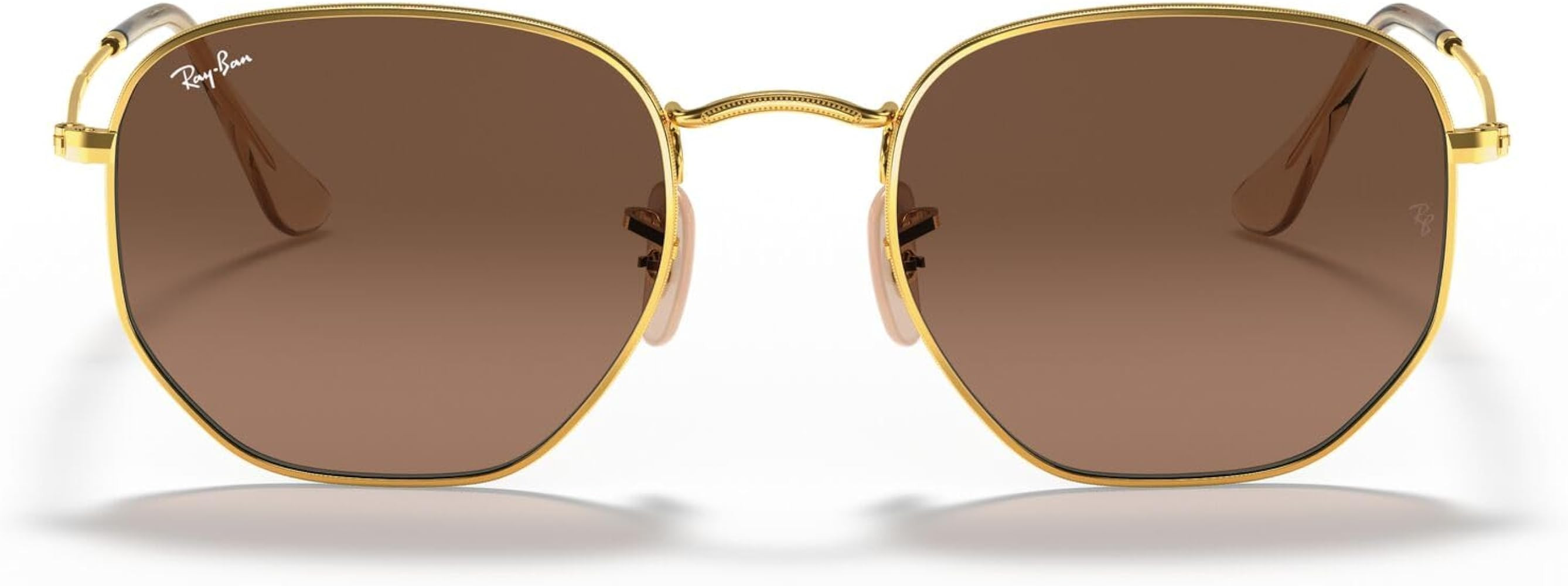 Ray-Ban RB3548N Hexagonal Flat Lens Hexagonal Sunglasses | Amazon (US)