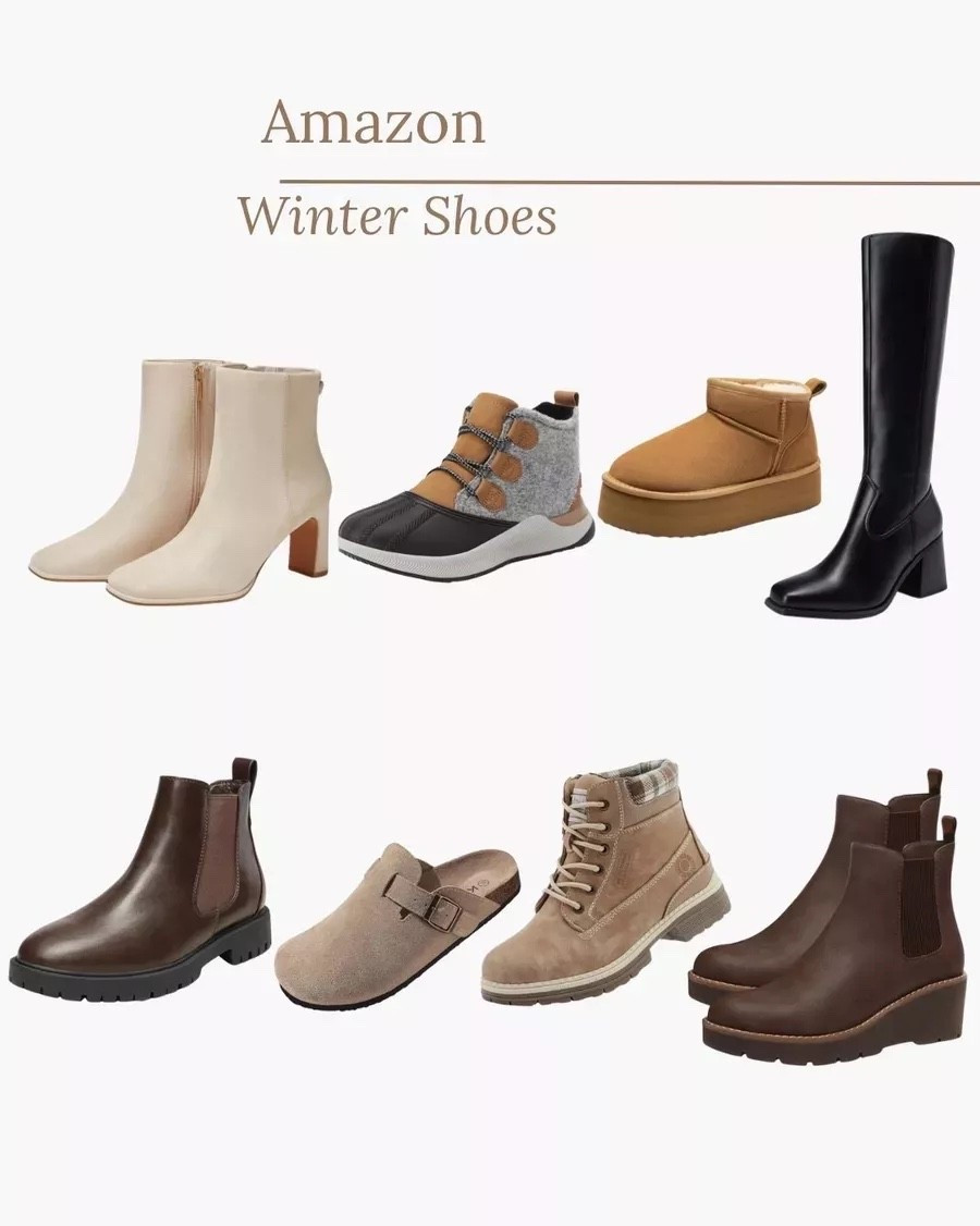 Winter shoe options from Amazon! 

 #LTKgrwm #LTKSeasonal #LTKdayinmylife