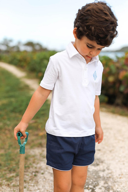 Navy Cotton Shorts | Cecil and Lou