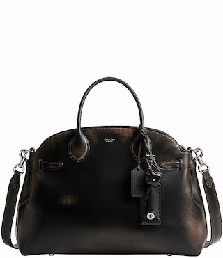 COACH Loved Leather Empire Carryall 40 Satchel Bag | Dillard's | Dillard's