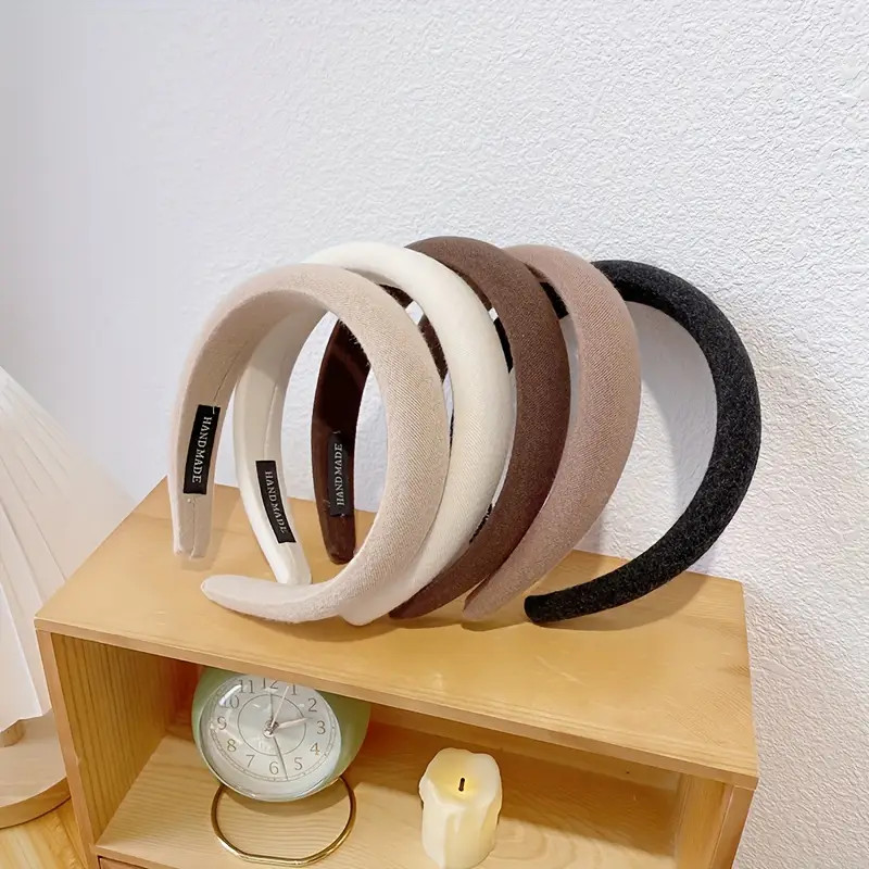 Girls' Headband Solid Color Sponge Headband Hair Clip Fall/Winter Plush Face Non-slip Headband Pa... | Temu Affiliate Program