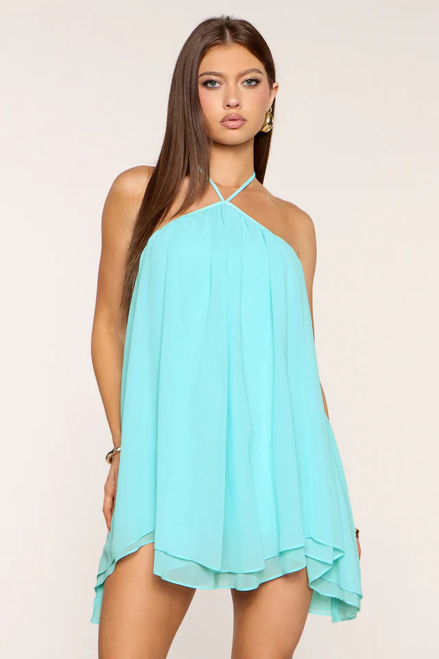 Flirt In Motion Chiffon A-Line Mini Dress | Windsor Stores