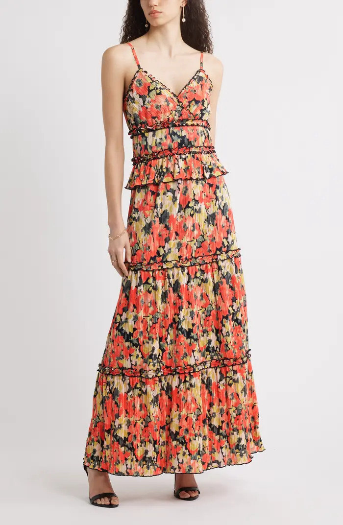 Chelsea28 Ruffle Plissé Maxi Sundress | Nordstrom | Nordstrom