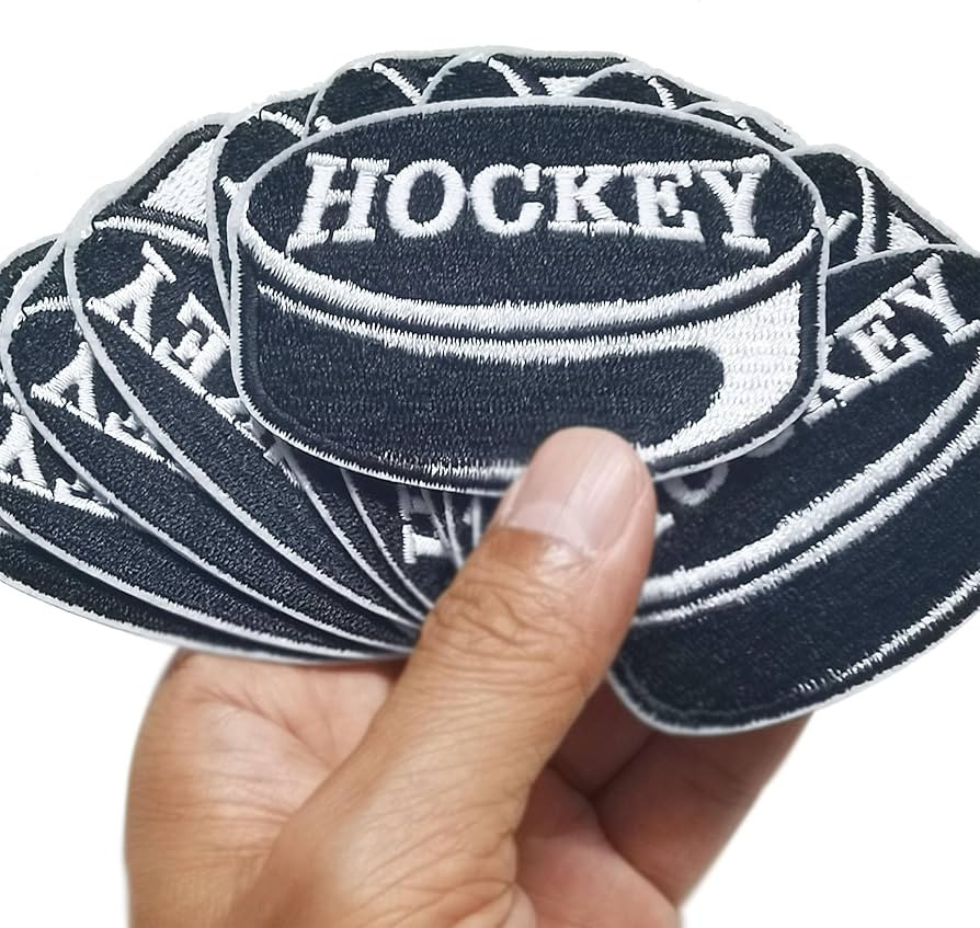 Set 12pcs Ice Hockey Puck Patches Game Day Sports Iron On Embroidered Patches Trucker Hat Appliqu... | Amazon (US)