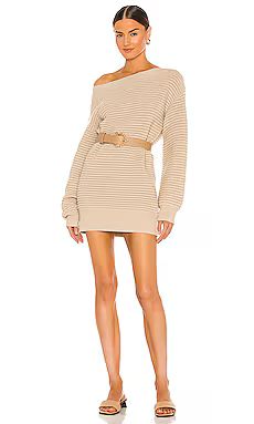 Weekend Stories Piper Mini Dress in Oatmeal from Revolve.com | Revolve Clothing (Global)