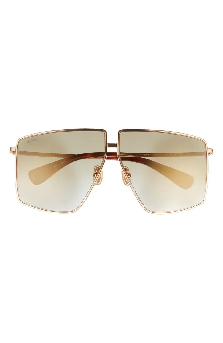 64mm Gradient Oversize Geometric Sunglasses | Nordstrom