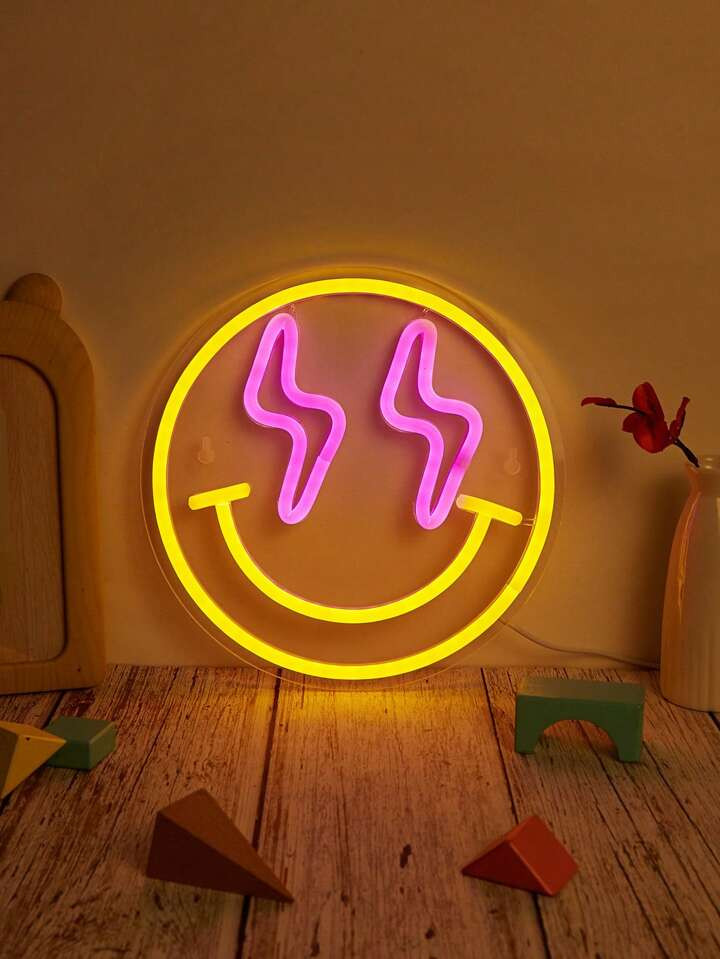 1pc Lightning  LED Neon Sign Neon Signs For Wall And Table Decor Light Up Signs USB Powered Neon ... | SHEIN
