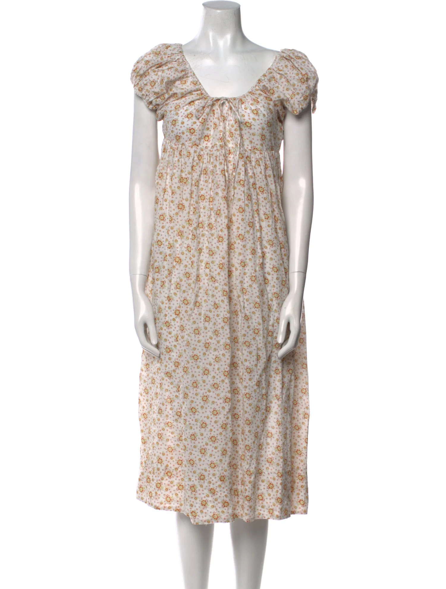 Floral Print Midi Length Dress | The RealReal