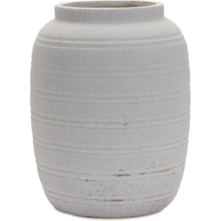 Terra Cotta Vase With White Finish 85250DS | Walmart (US)