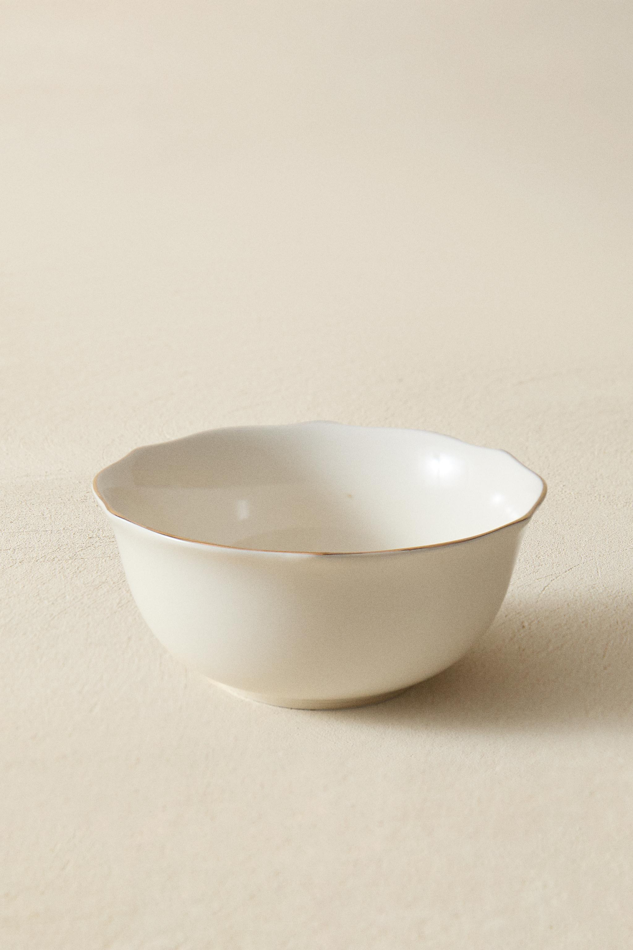 PORCELAIN BOWL WITH RIM DETAIL | Zara US
