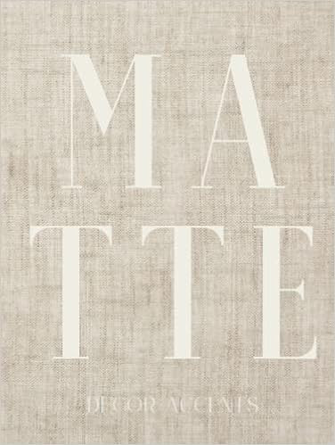Matte Decor Accents: Hardcover Decorative Statement For Your Coffee Table, Bookshelves, Bookends,... | Amazon (US)