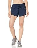 Core 10 Women's Standard-Fit Ruched Waistband Woven Running Short | Amazon (US)