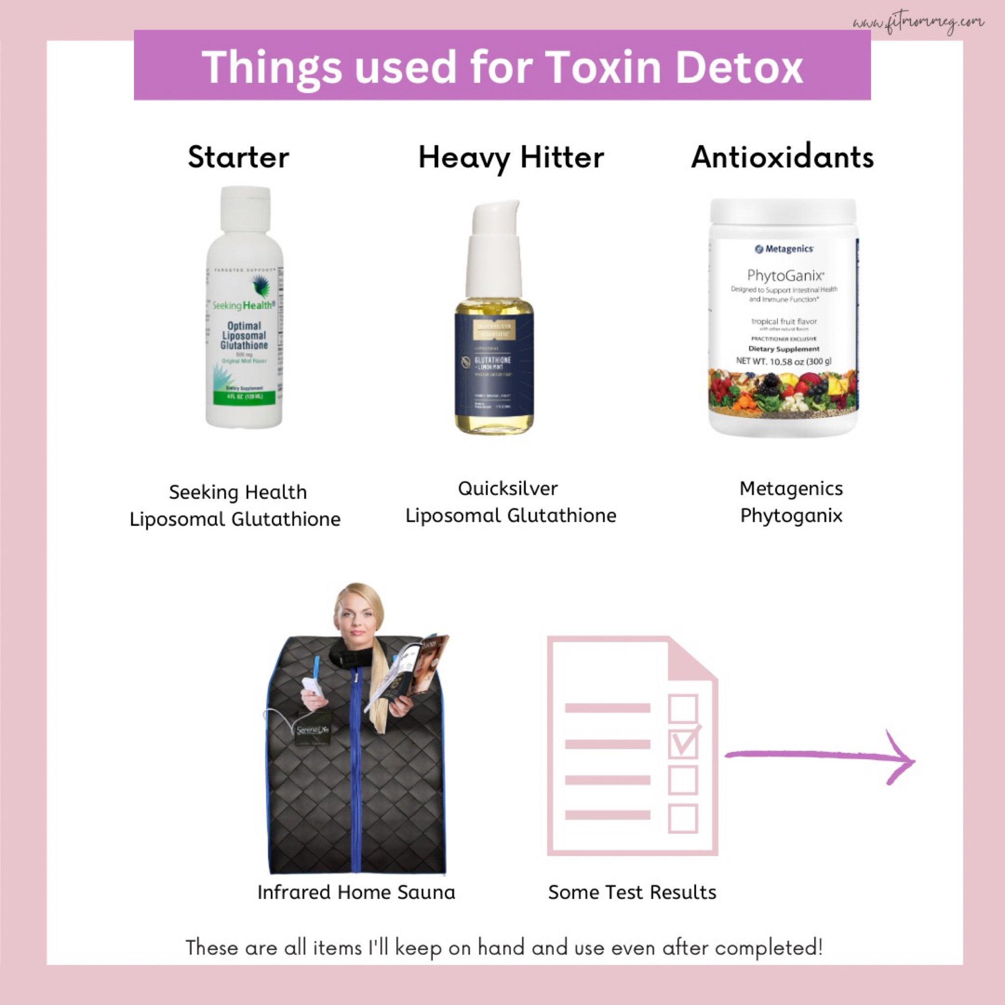 After two in-depth protocols, these are the basic items I’ll keep on hand for life! Highly recommend NOT purchasing supplements from Amazon, use a wellevate account if you have one to save 25%. I began with an Organic acid test (OAT) to see where the issues were. This tests if you have mold, metals, toxins, plus your nutritional markers to see how well your methylation pathways are working. From there we learned a toxin test was needed which revealed some insane results, sharing in Instagram stories!

#LTKhome #LTKfit #LTKFind