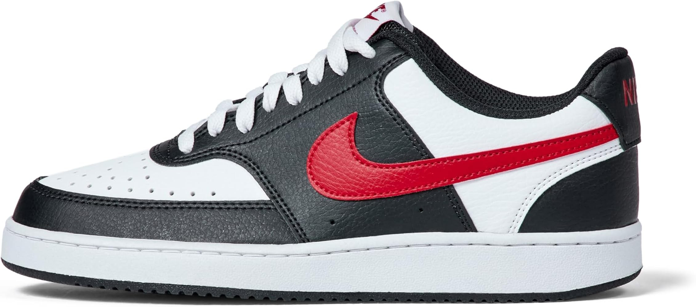 Amazon.com | Nike Women's Court Vision Low Next Nature Shoes, Black/Gym Red-White, 6.5 | Fashion ... | Amazon (US)