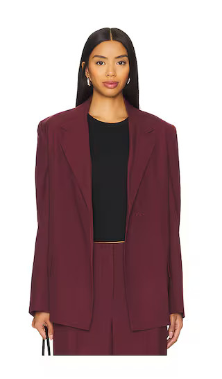 Lena Blazer in Bordeaux | Revolve Clothing (Global)