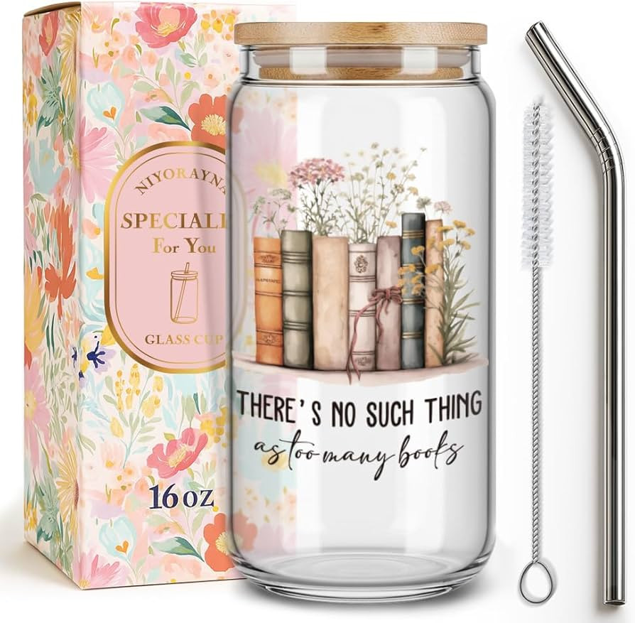 Wlidflower Book Lover Gifts for Women,Friend,Sister,Reader,Librarian,Bookish Gifts for Book Club,... | Amazon (US)