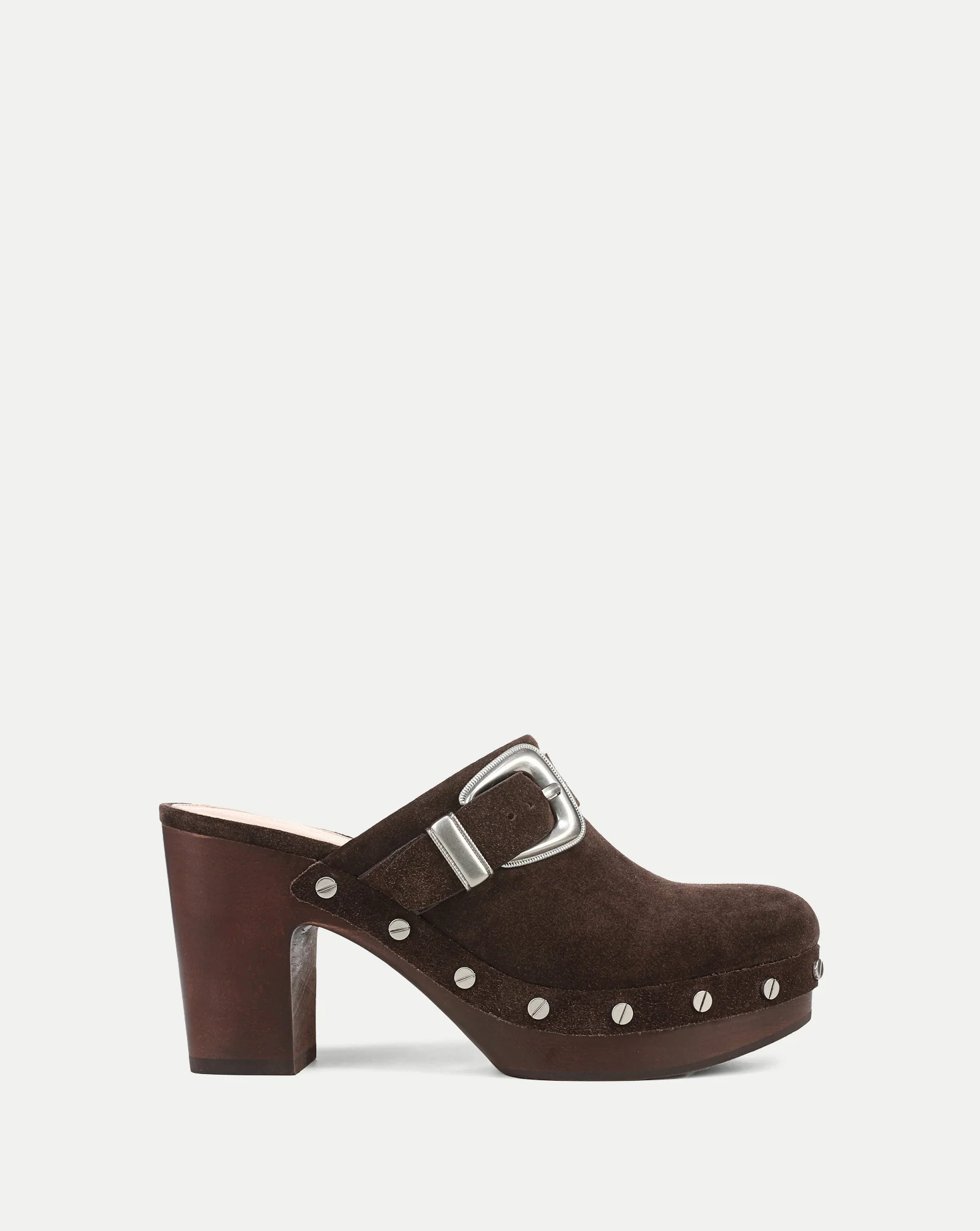 Larken Platform Clog in Espresso Brown | Veronica Beard | Veronica Beard