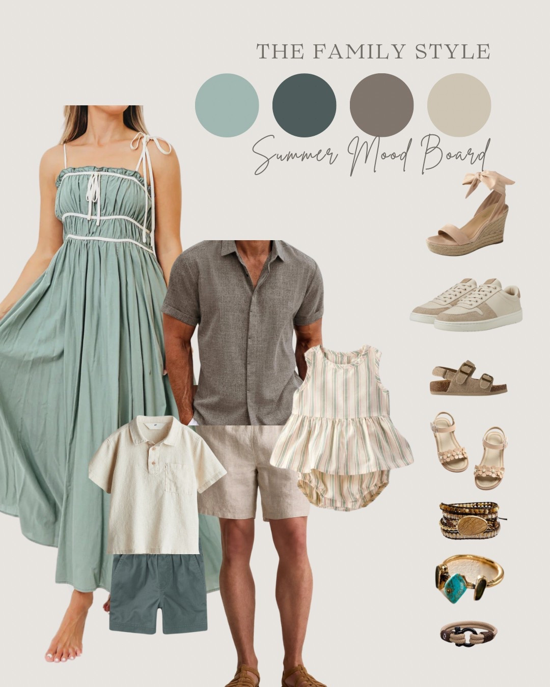 Summer blues. Loving these shades of blue/green together and the stripe on the romper pulling it all together. ✨

#LTKStyleTip #LTKFamily #LTKSummerEdit