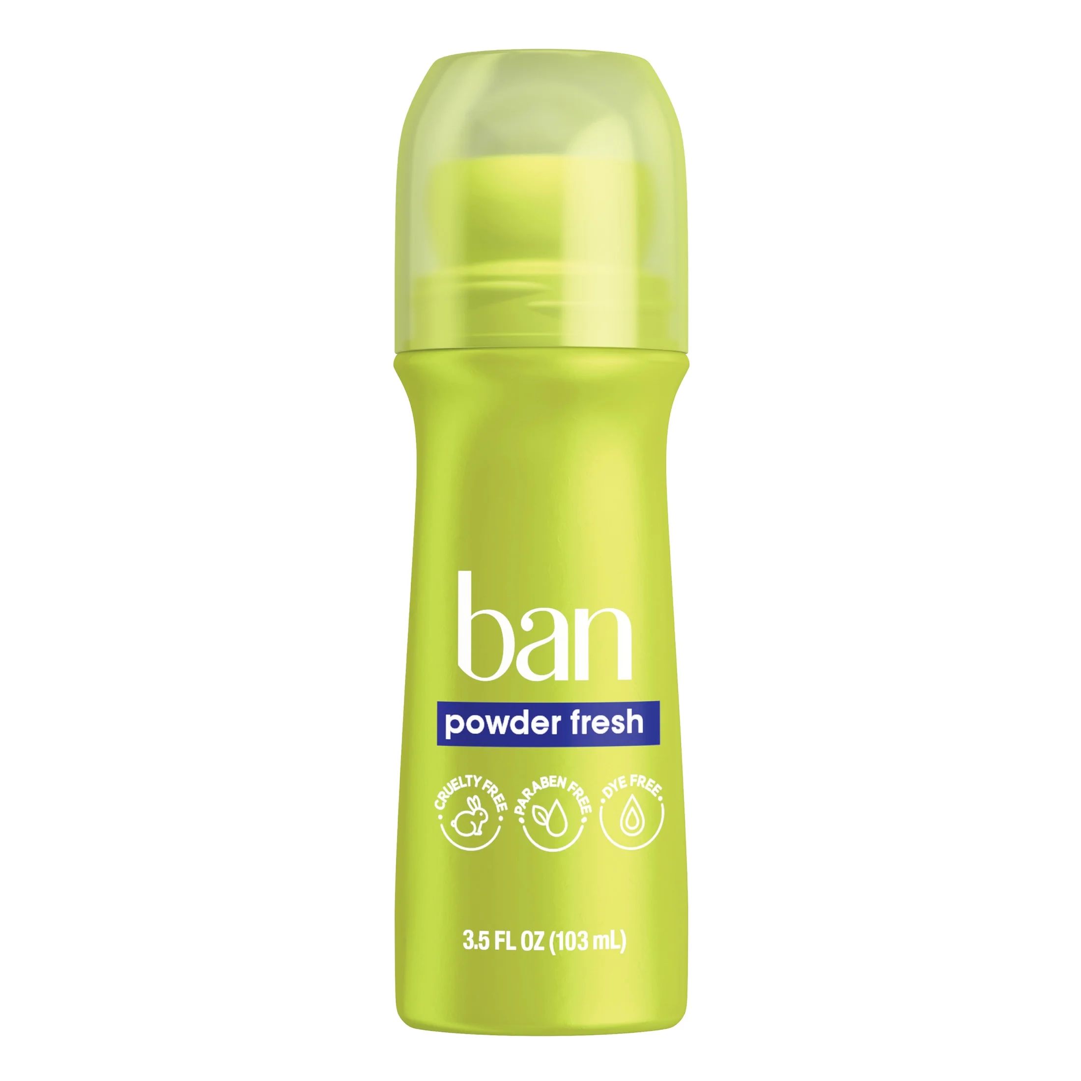 Ban Invisible Roll-On Antiperspirant Deodorant, Powder Fresh, 3.5 oz | Walmart (US)