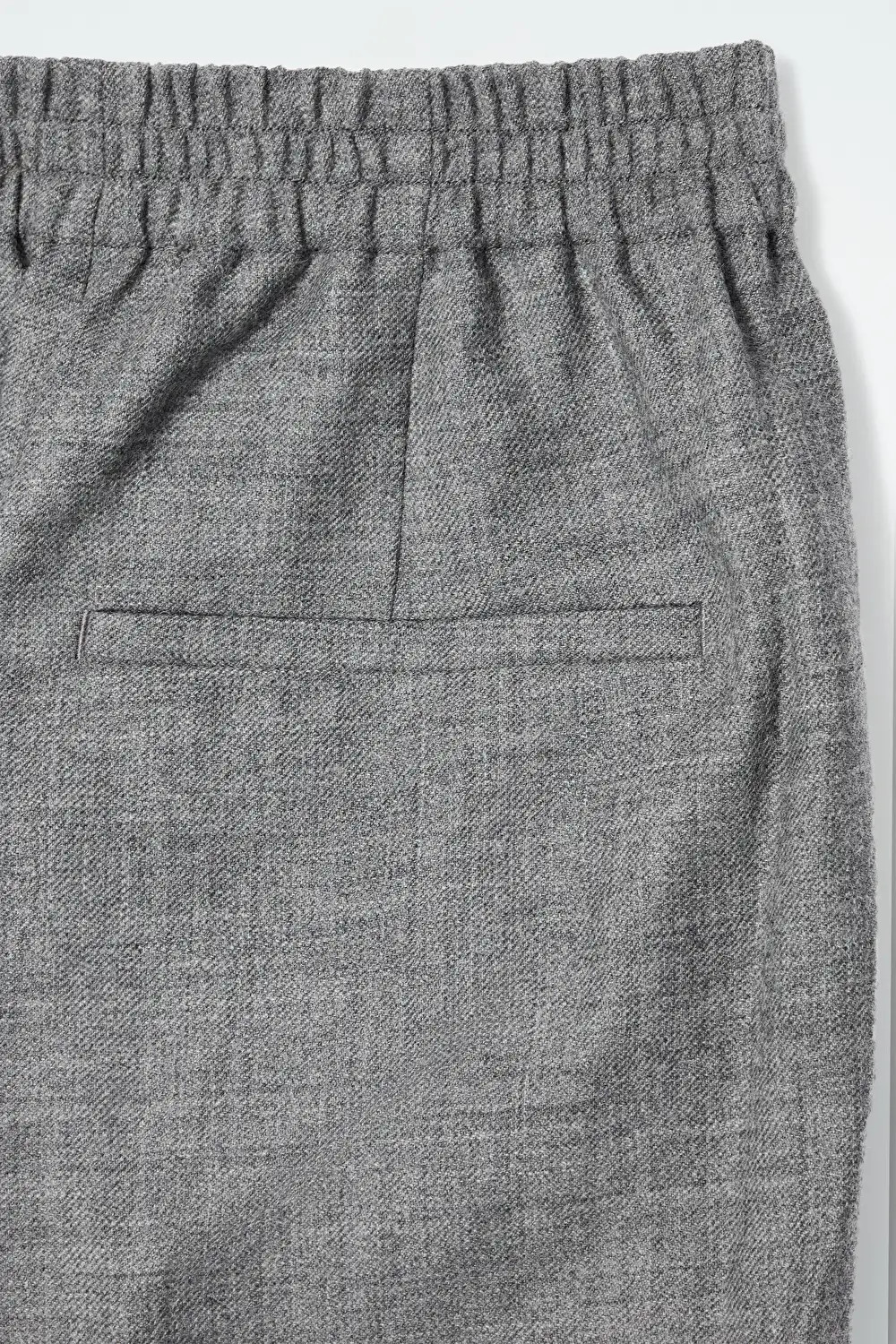 ELASTICATED WOOL-FLANNEL PANTS | COS (US)