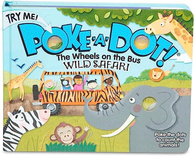 Melissa & Doug Children's Book - Poke-A-Dot: The Wheels on the Bus Wild Safari (Board Book with B... | Amazon (US)