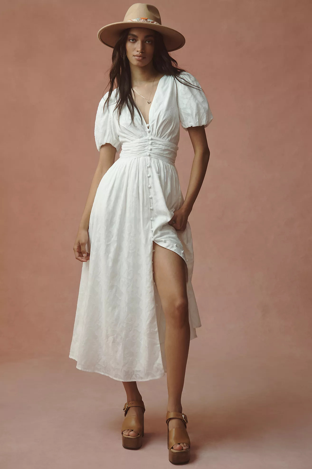 The Katerina Button-Front Dress | Anthropologie (US)
