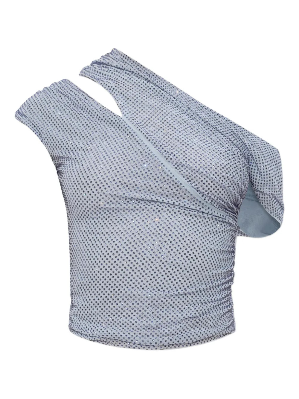 Self-Portrait rhinestone-embellished Top | Blue | FARFETCH | Farfetch Global