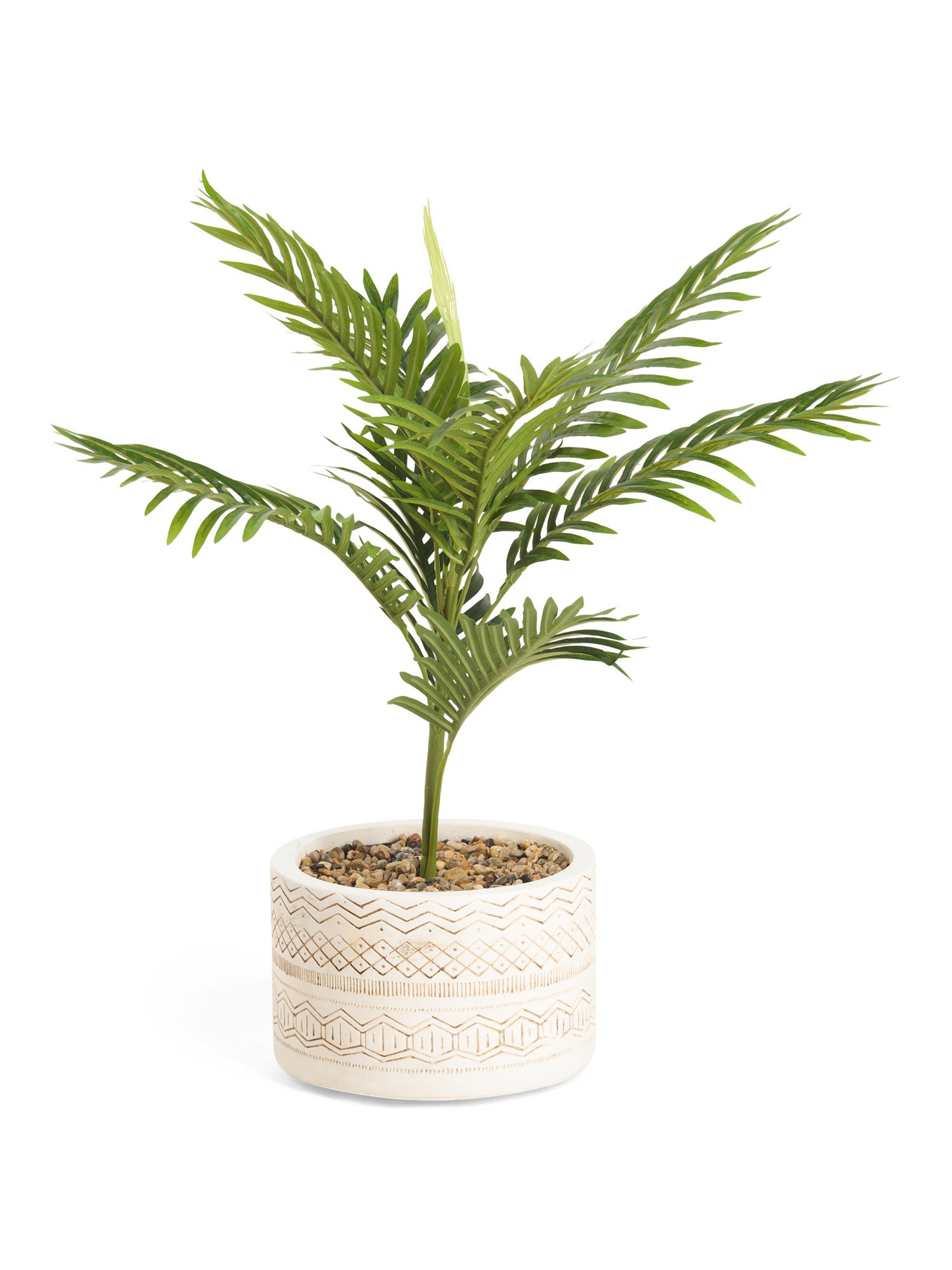 31in Palm In Tribal Pot On Stand | TJ Maxx