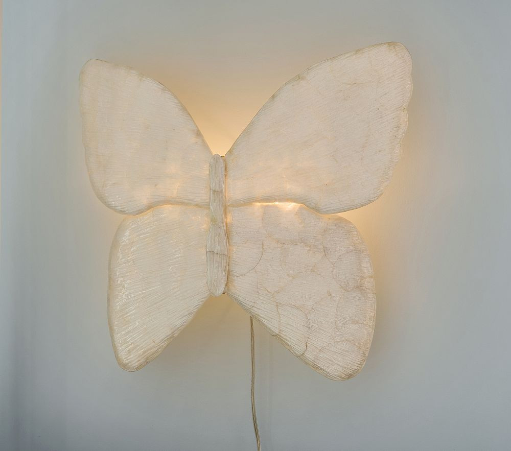 Capiz Butterfly Lit Decor (25"x 20") | Pottery Barn Kids