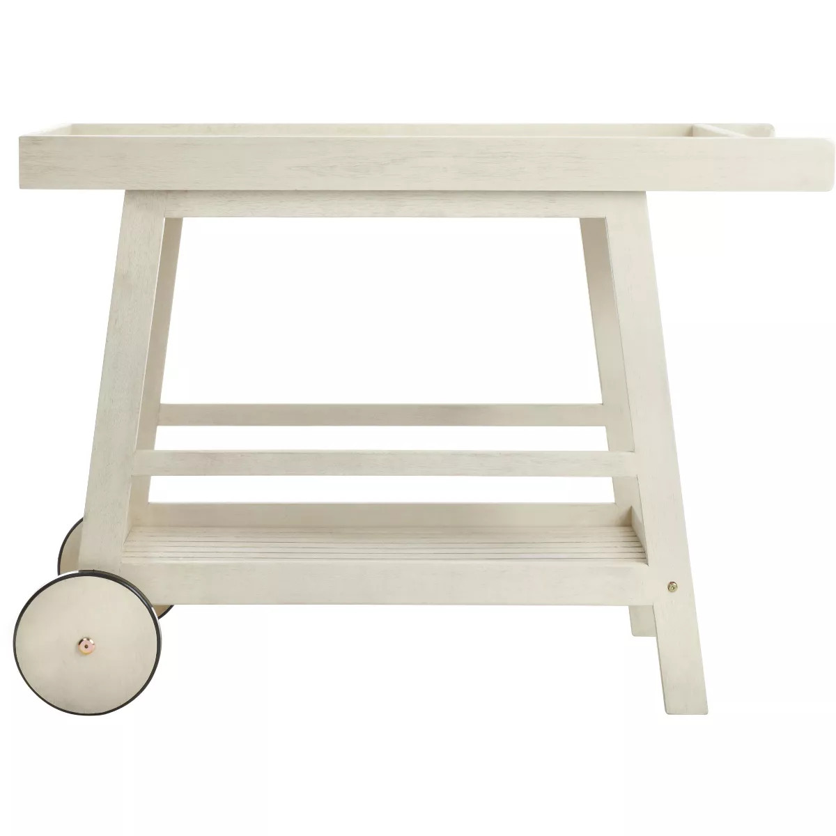 Renzo Indoor/Outdoor Bar Cart - Distressed White - Safavieh | Target