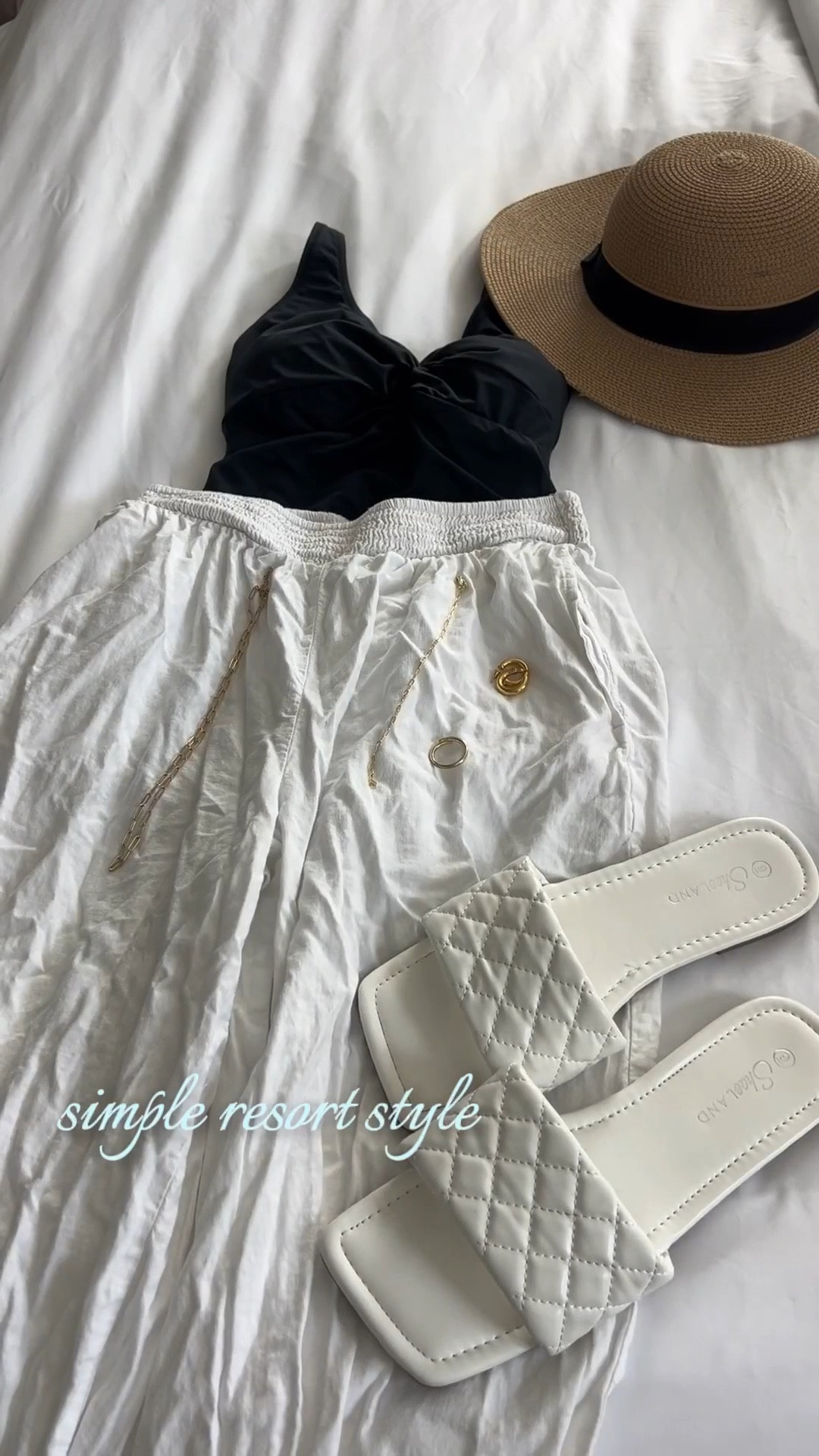 Black one piece, white linen, and a rattan bag 🌊🐚🤍

easy pieces for beach mornings, lunch by the water, and slow sunset walks 🌅🌴🌺

#ltkwomen #resortwear #beachoutfit #linenpants #vacationstyle #summeroutfit #coastalaesthetic #summerwardrobe #ltkstyle

#LTKootd #LTKSwim #LTKSeasonal