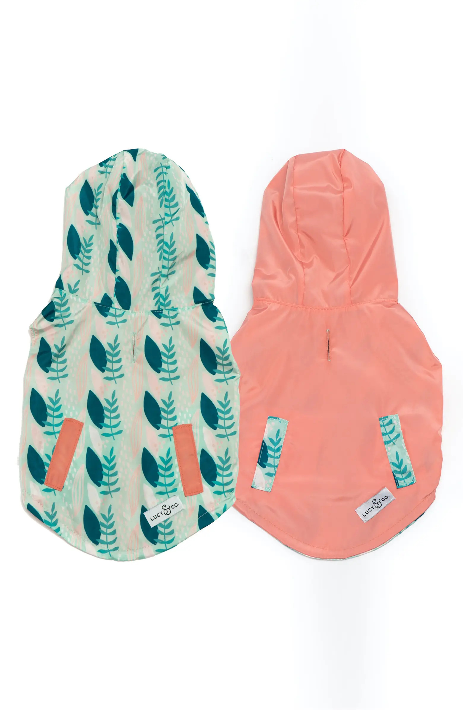 Lucy & Co. The Minty Fresh Reversible Dog Raincoat | Nordstrom | Nordstrom