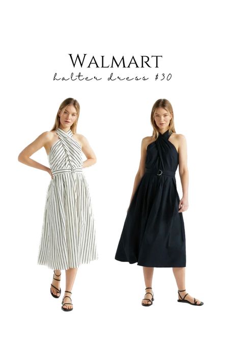 Back in stock! Gorgeous halter midi dress from Walmart! I have the black and white and love it! Super flattering and fits true to size 💗

#LTKSaleAlert #LTKStyleTip #LTKFindsUnder50