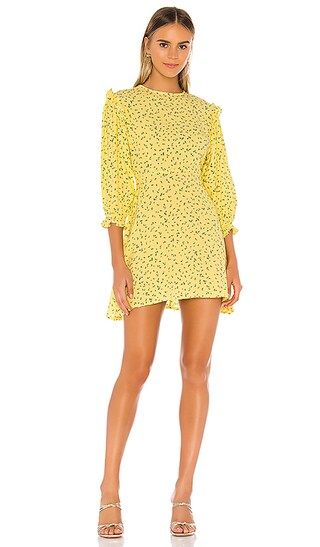 FAITHFULL THE BRAND Edwina Mini Dress in Yellow. - size S (also in XS) | Revolve Clothing (Global)