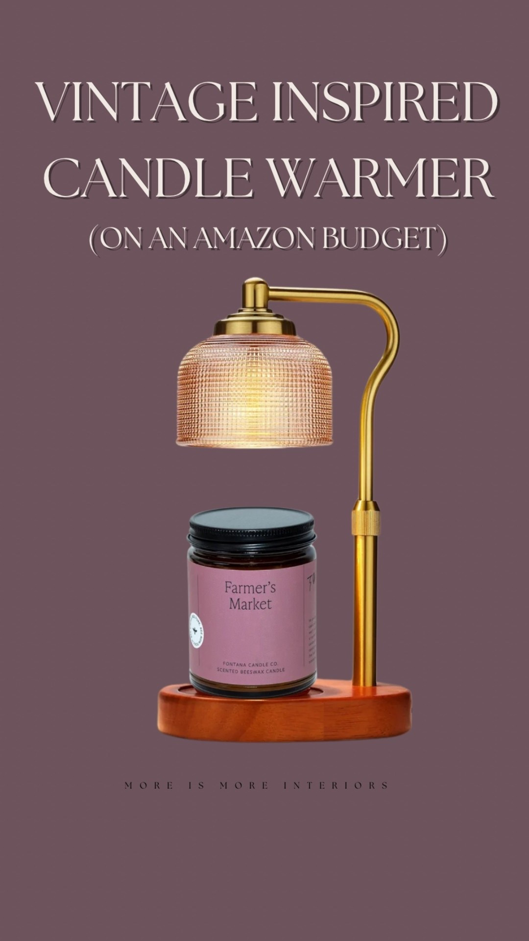 Vintage inspired candle warmer I purchased for my bathroom. Makes candles last sooo long and doubles as a cute little lamp! 

#LTKHome #LTKSaleAlert #LTKFindsUnder100
