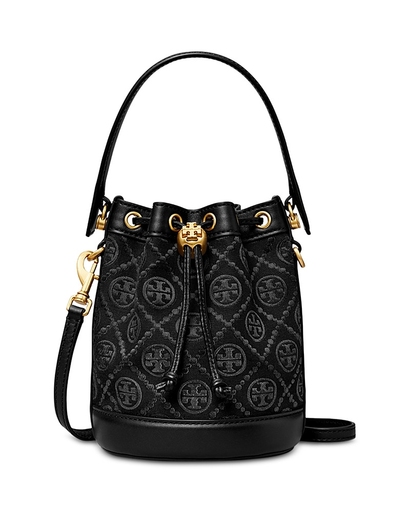 Tory Burch T Monogram Jacquard Mini Bucket Bag | Bloomingdale's (US)