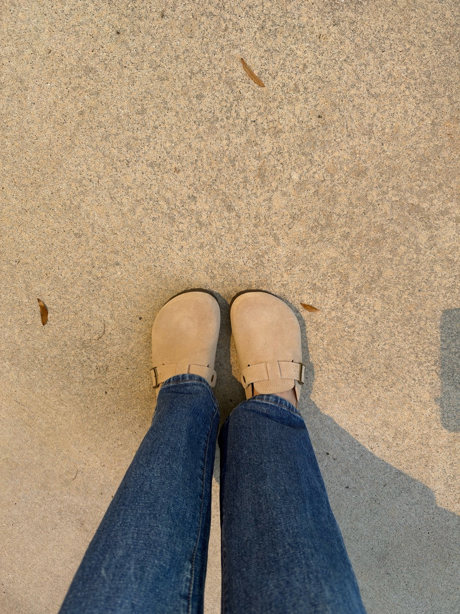 I stole these from my daughter now I can’t stop wearing them. Birkenstock looking shoes, no one would know