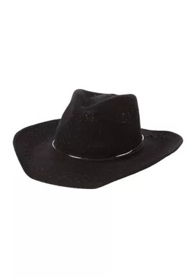 San Diego Hat Company Women's Cowboy Hat, Black | Belk