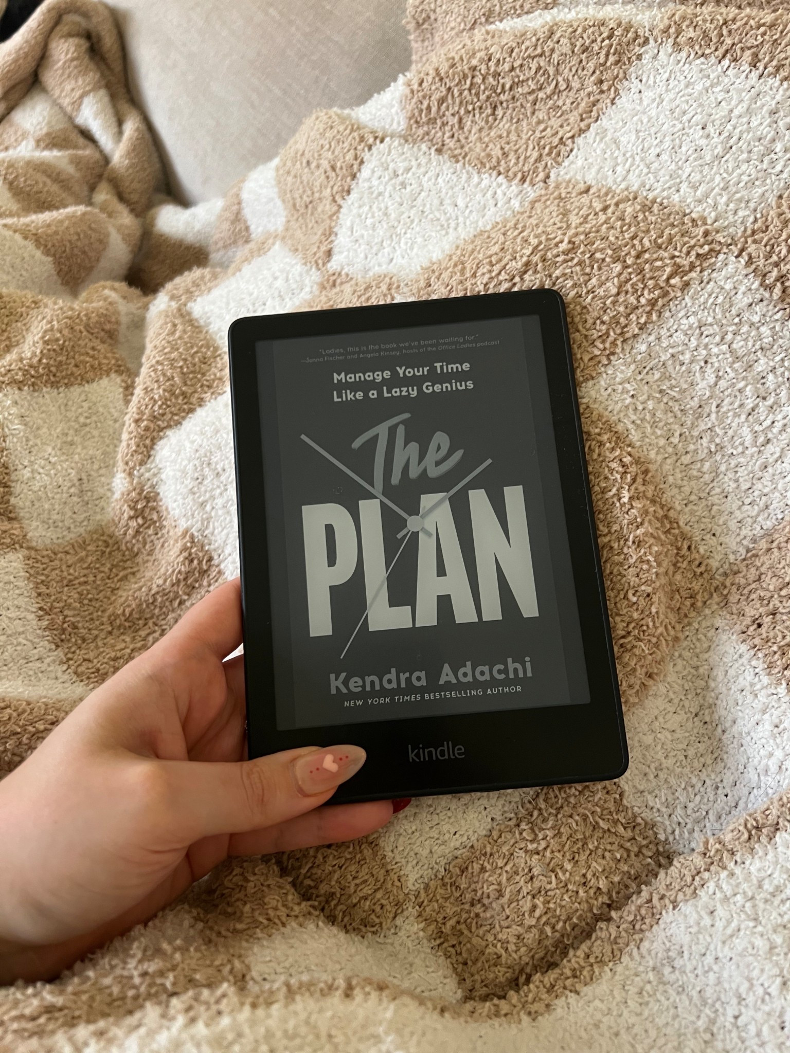 Loving this book! Linked my kindle and checkered blanket - one of my fave Amazon home decor finds!

#LTKhome