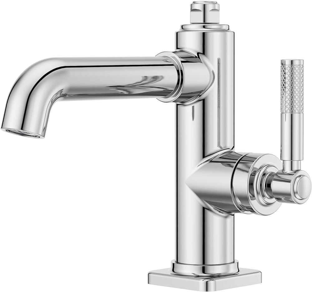 Pfister LG42-HLS Hillstone 1.2 GPM Single Hole Bathroom Faucet - Polished Chrome | Amazon (US)