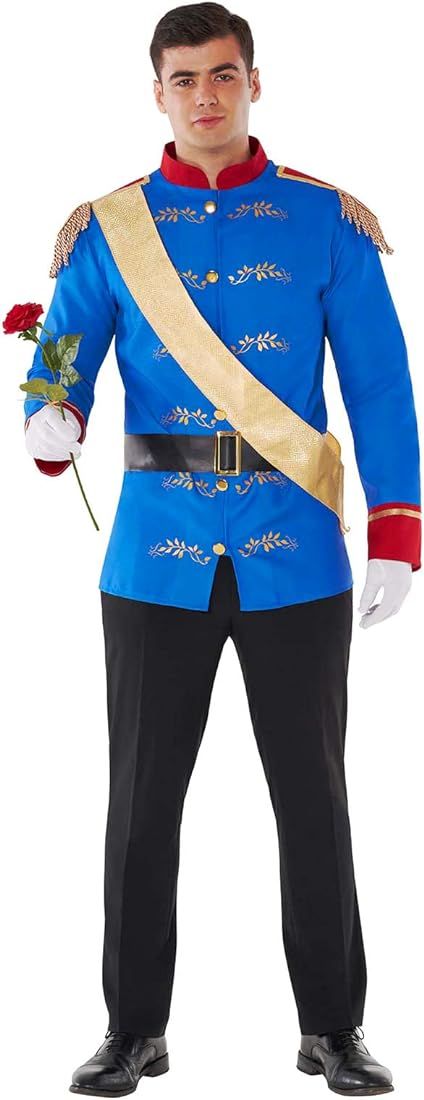 Morph - Prince Charming Costume For Men - Prince Costume For Men - Royal Prince Costume For Men -... | Amazon (US)