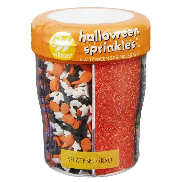 Wilton Halloween 6-Cell Dessert Sprinkles, Sugar, Jimmies and Confetti, Assorted Colors, 6.56 oz.... | Walmart (US)