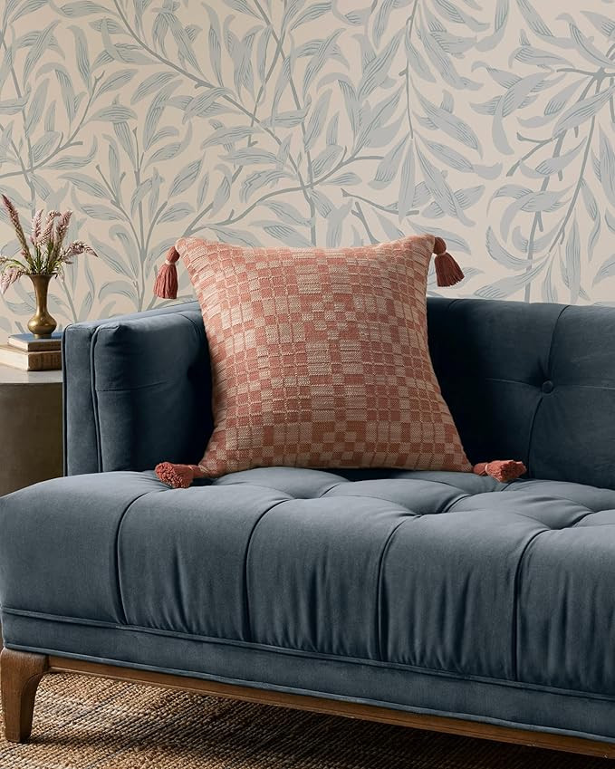 Loloi Ellery Pillow, 18'' x 18'' Cover w/Down, Clay | Amazon (US)